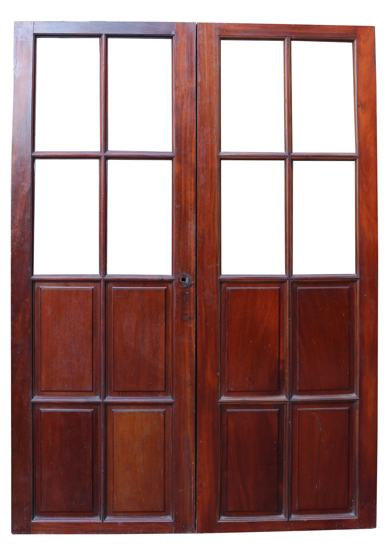 mahogany french doors interior