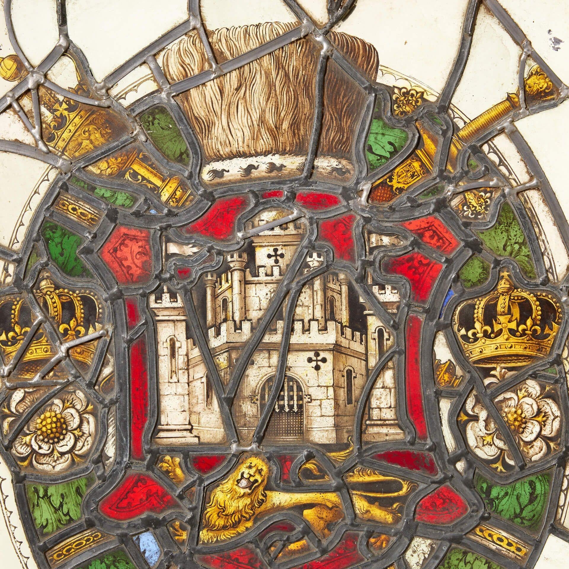 Glasfenster des aufgearbeiteten Bürgermeisters von Norwich (Viktorianisch) im Angebot