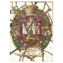 Antique Reclaimed Mayor of Norwich Stained Glass Window
