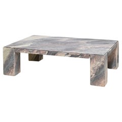 Vintage Reclaimed Mid Century Sicilian Marble Coffee Table