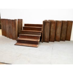 Reclaimed Mid-Century Staircase  17 Teak Steps
