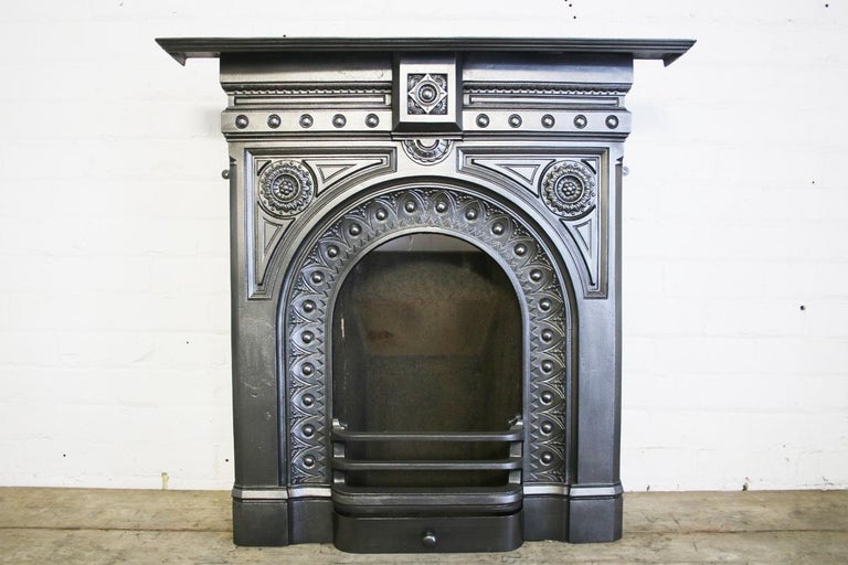 Reclaimed Mid Victorian Cast Iron Bedroom Fireplace at 1stDibs