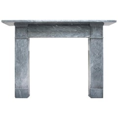 Reclaimed Mid Victorian Grey Bardiglio Marble Fireplace Surround