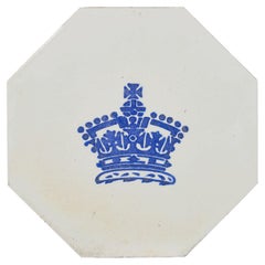 Reclaimed Minton Hollins & Co. Victoria and Albert Museum Crown Tile