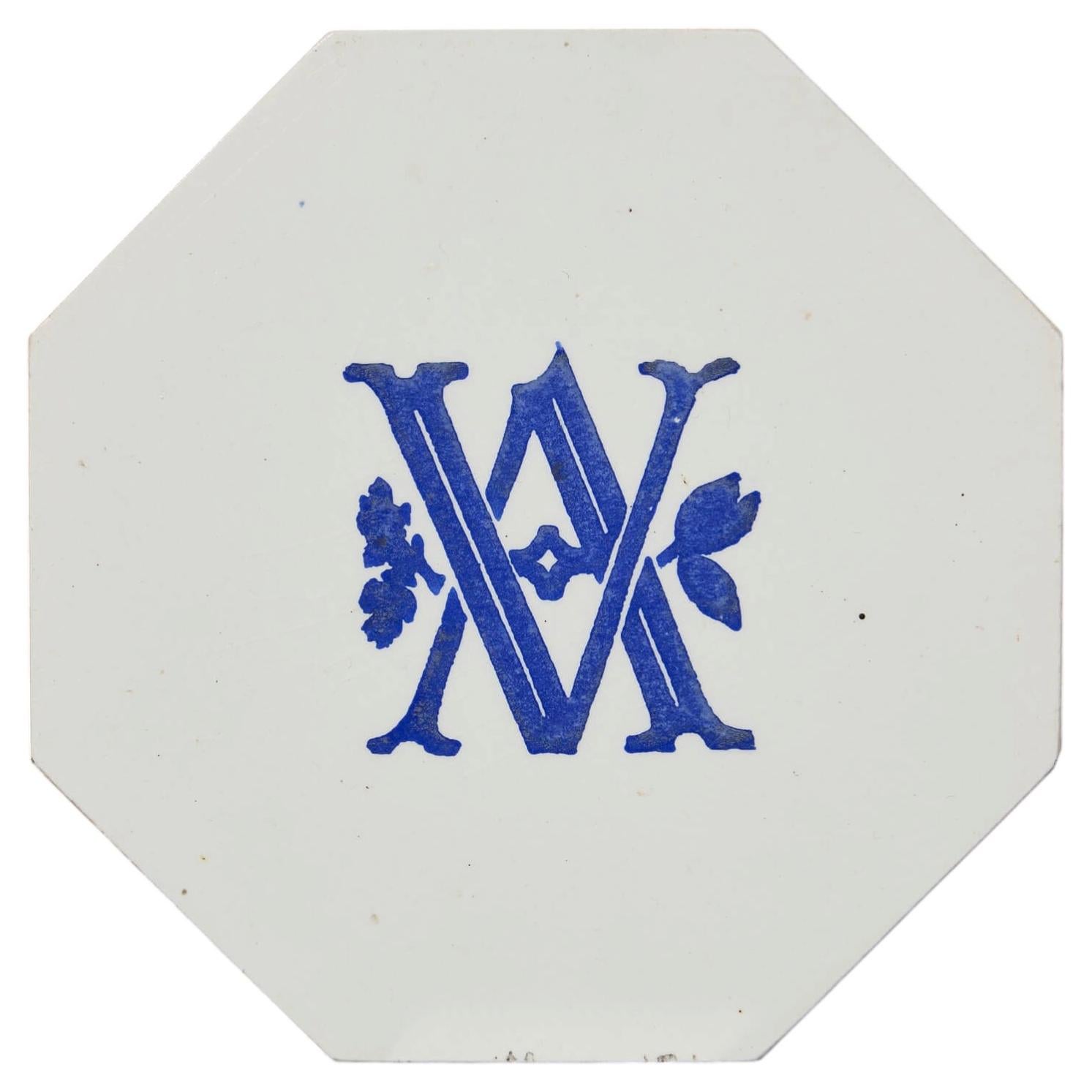 Reclaimed Minton Hollins & Co. Victoria and Albert Museum Tile