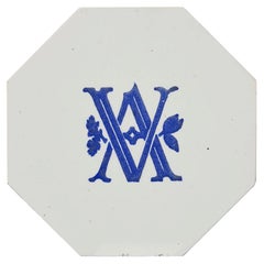 Reclaimed Minton Hollins & Co. Victoria and Albert Museum Tile