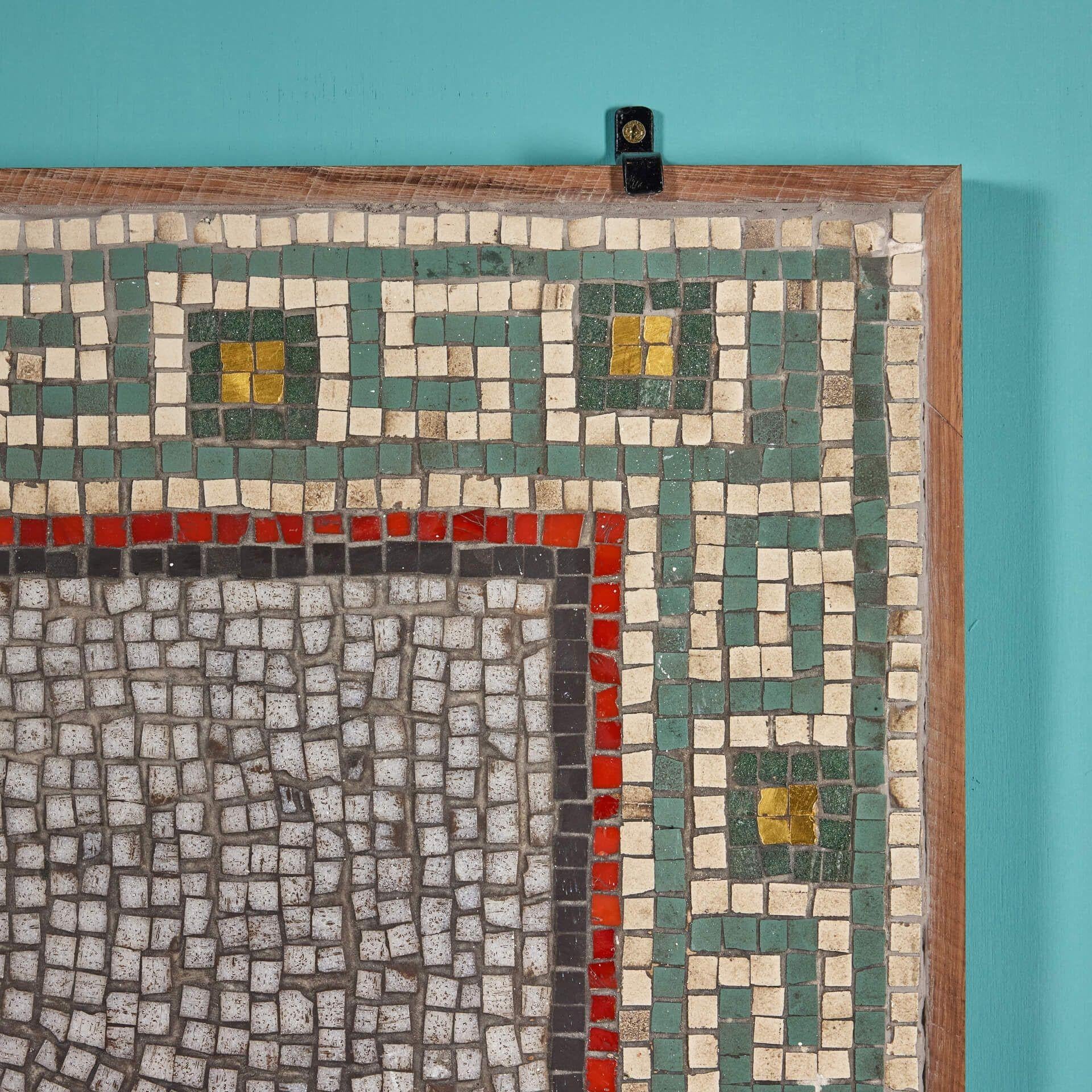 Georgian Reclaimed Neoclassical Mosaic Panel For Sale