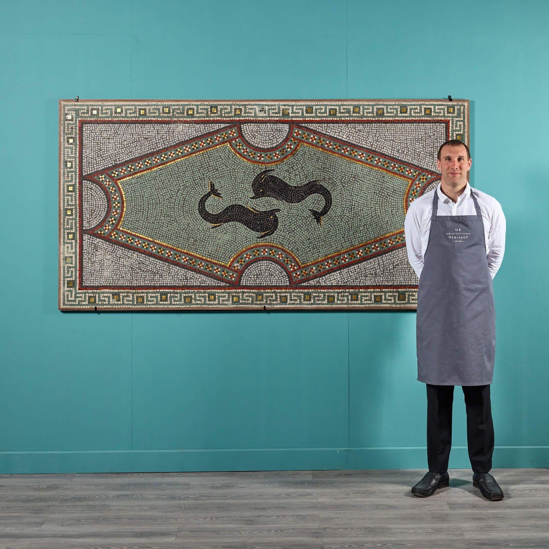 English Reclaimed Neoclassical Mosaic Panel For Sale