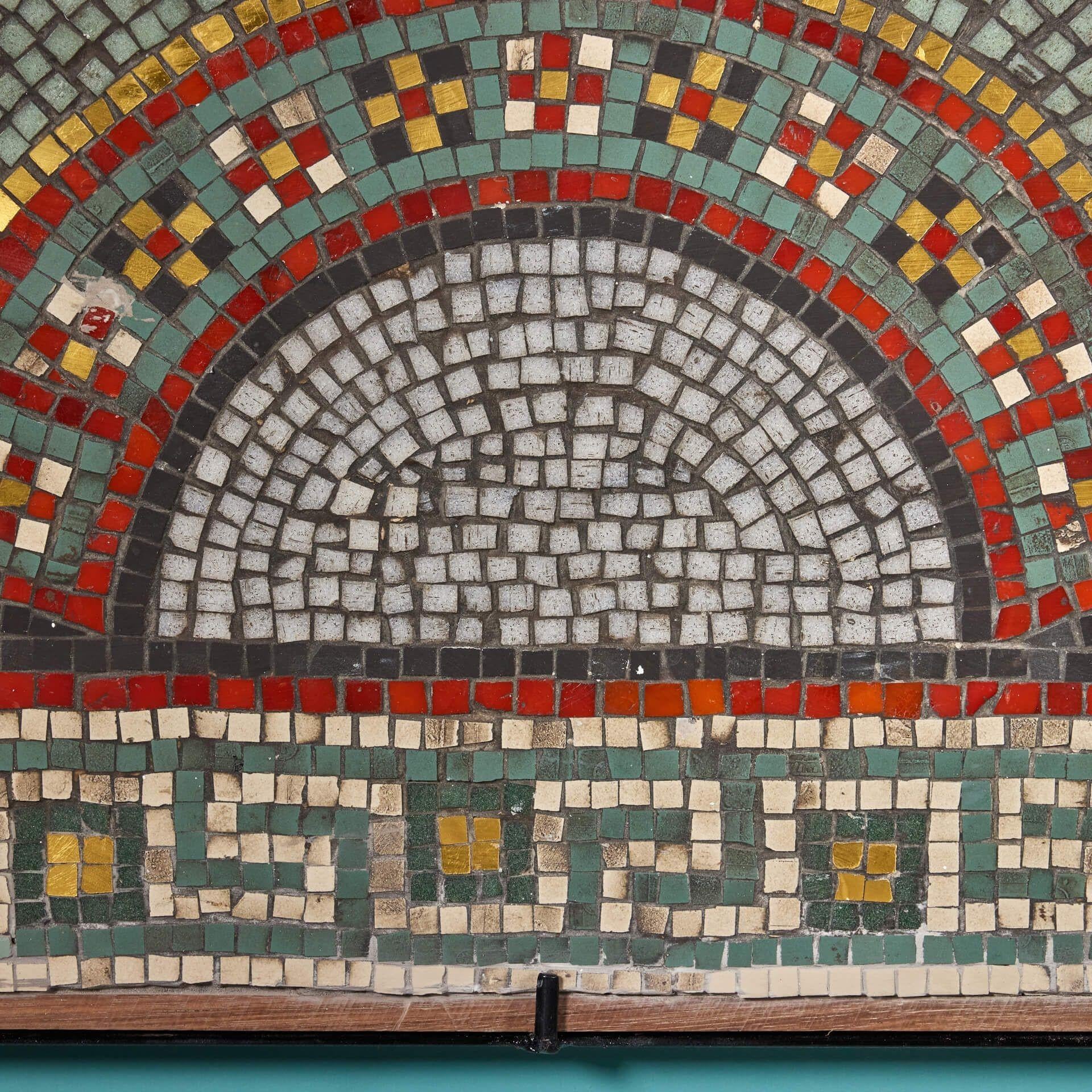 20th Century Reclaimed Neoclassical Mosaic Panel For Sale