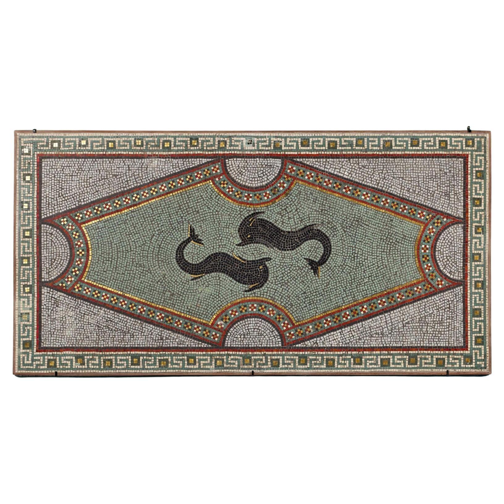 Reclaimed Neoclassical Mosaic Panel