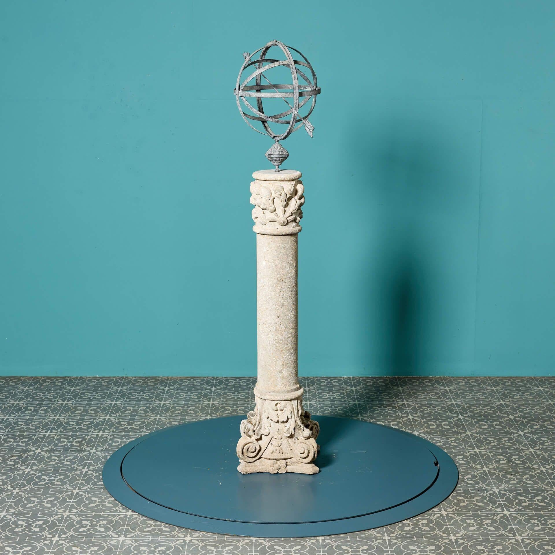 Armillary Sundial de style néoclassique récupéré en vente 1