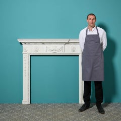 Reclaimed Neoclassical Style English Painted Pine Fire Surround