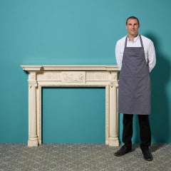 Reclaimed Neoclassical Style English White Painted Fire Surround