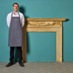 Reclaimed Neoclassical Style Fireplace with Dolphin Frieze