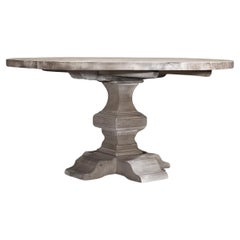 Reclaimed Oak Baluster Round Dining Table