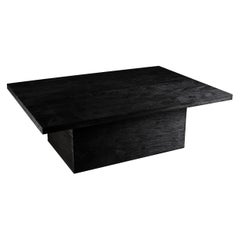 Reclaimed Oak Black Rectangular / Square Coffee Table