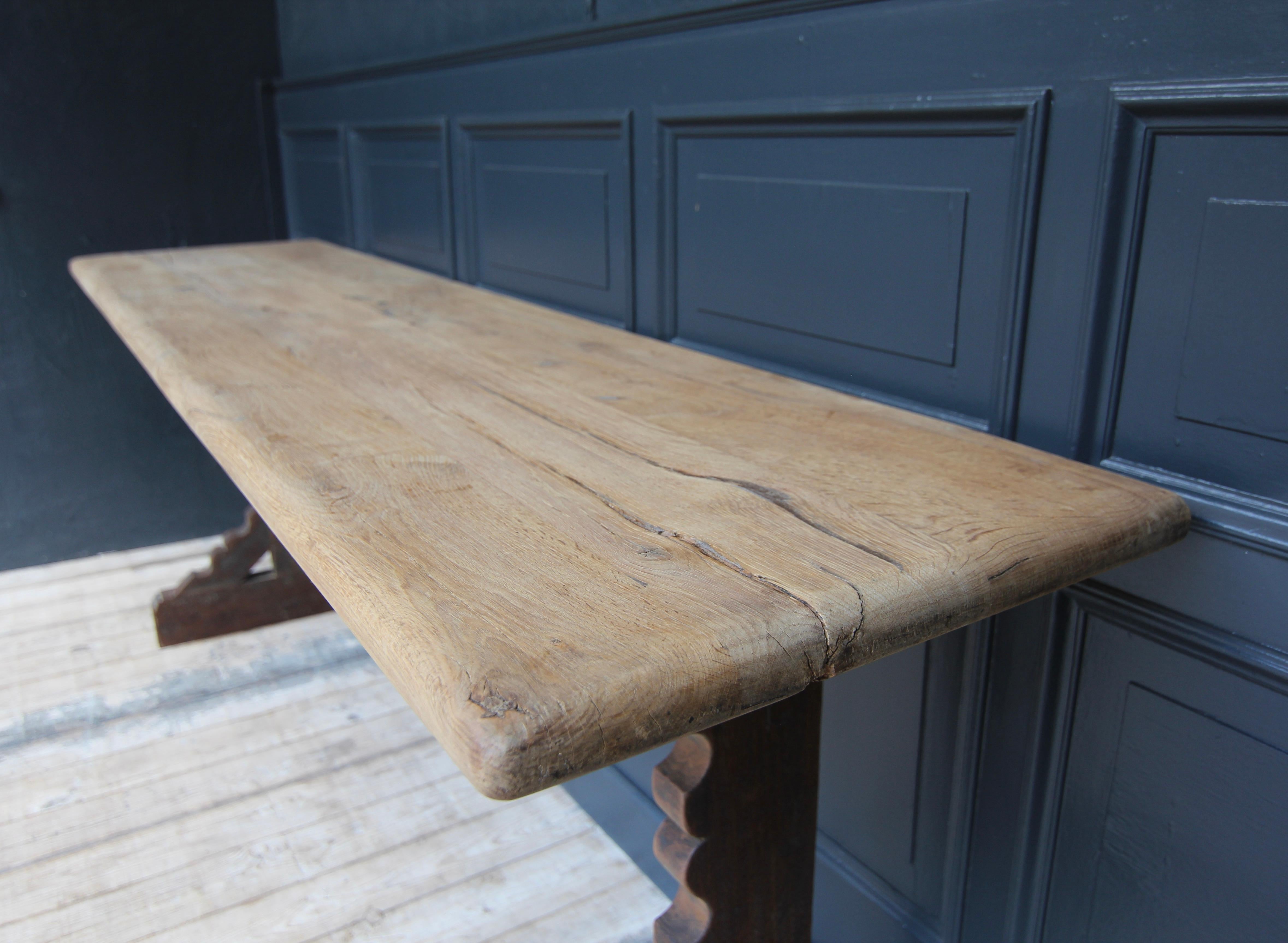 Reclaimed Oak Console Table 6