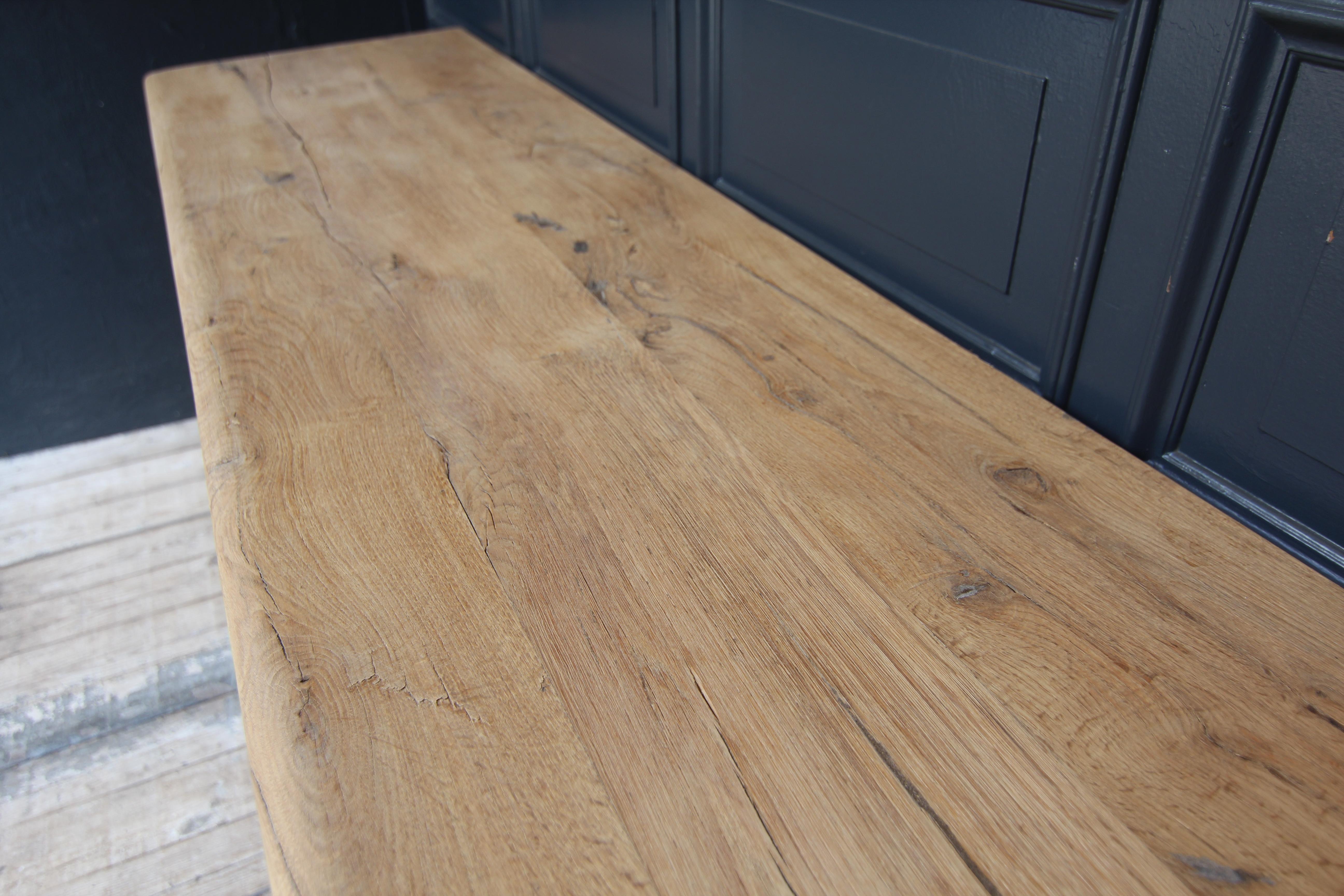 Reclaimed Oak Console Table 7