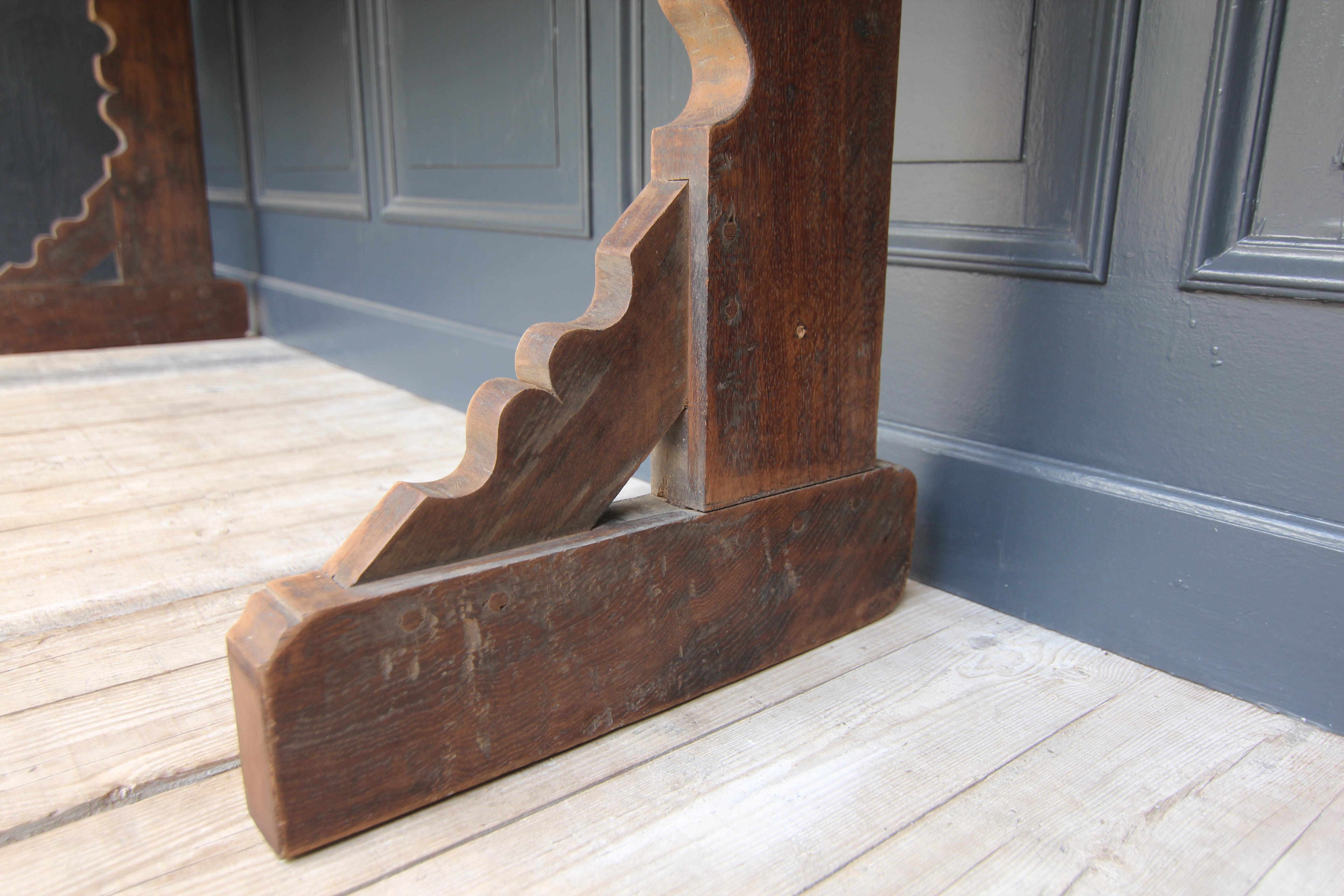 Reclaimed Oak Console Table 10