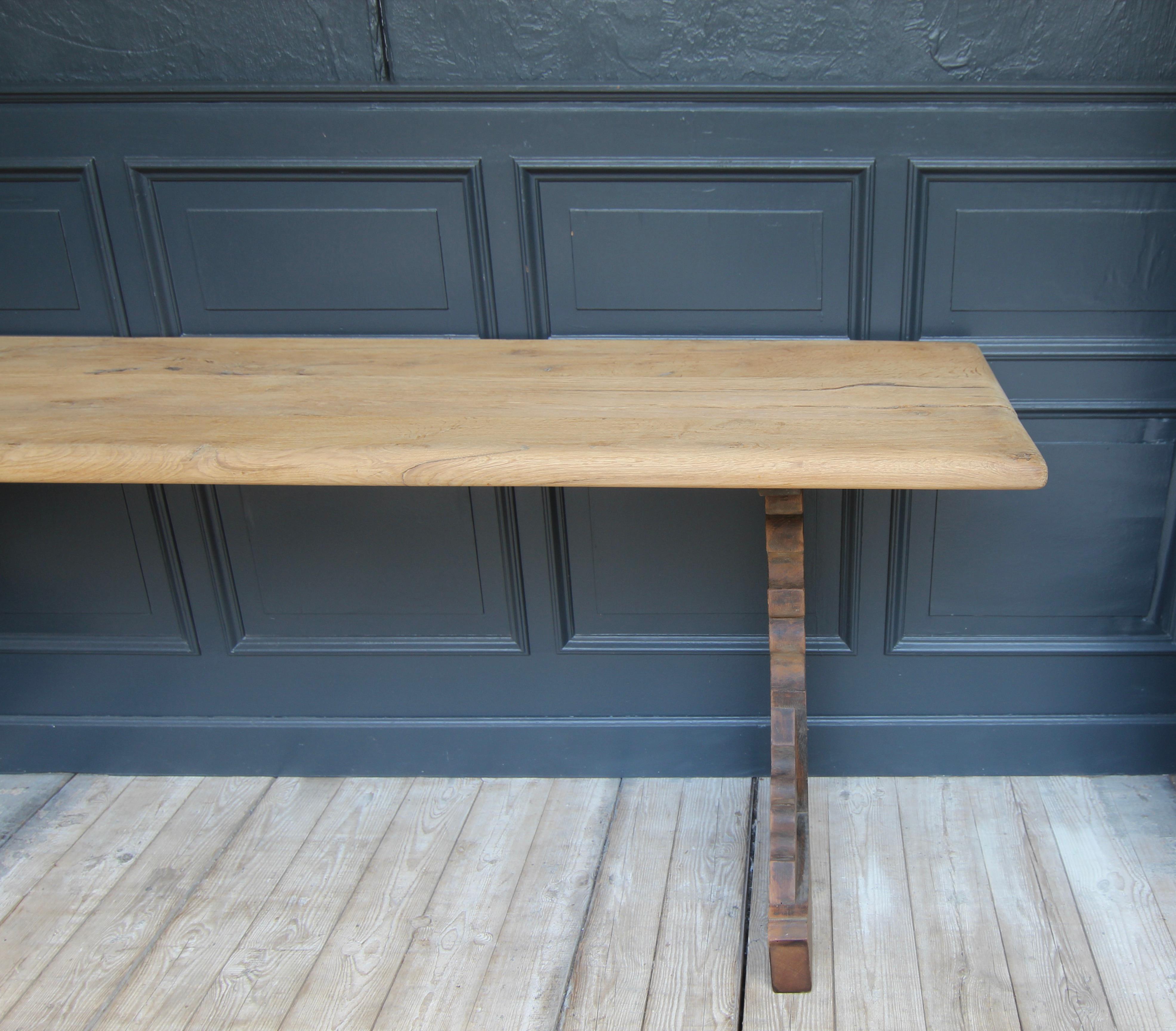 Reclaimed Oak Console Table 11