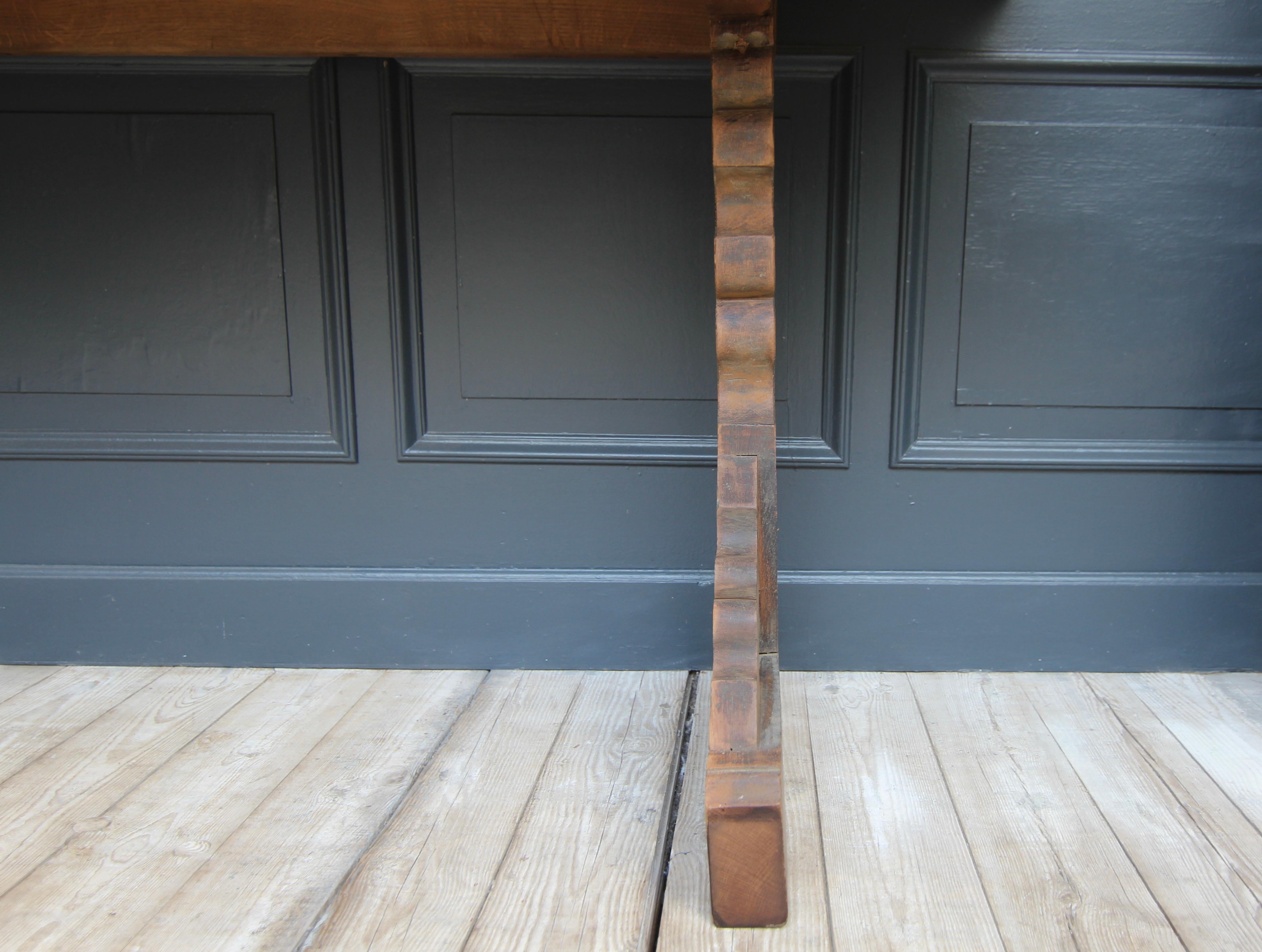 Reclaimed Oak Console Table 12