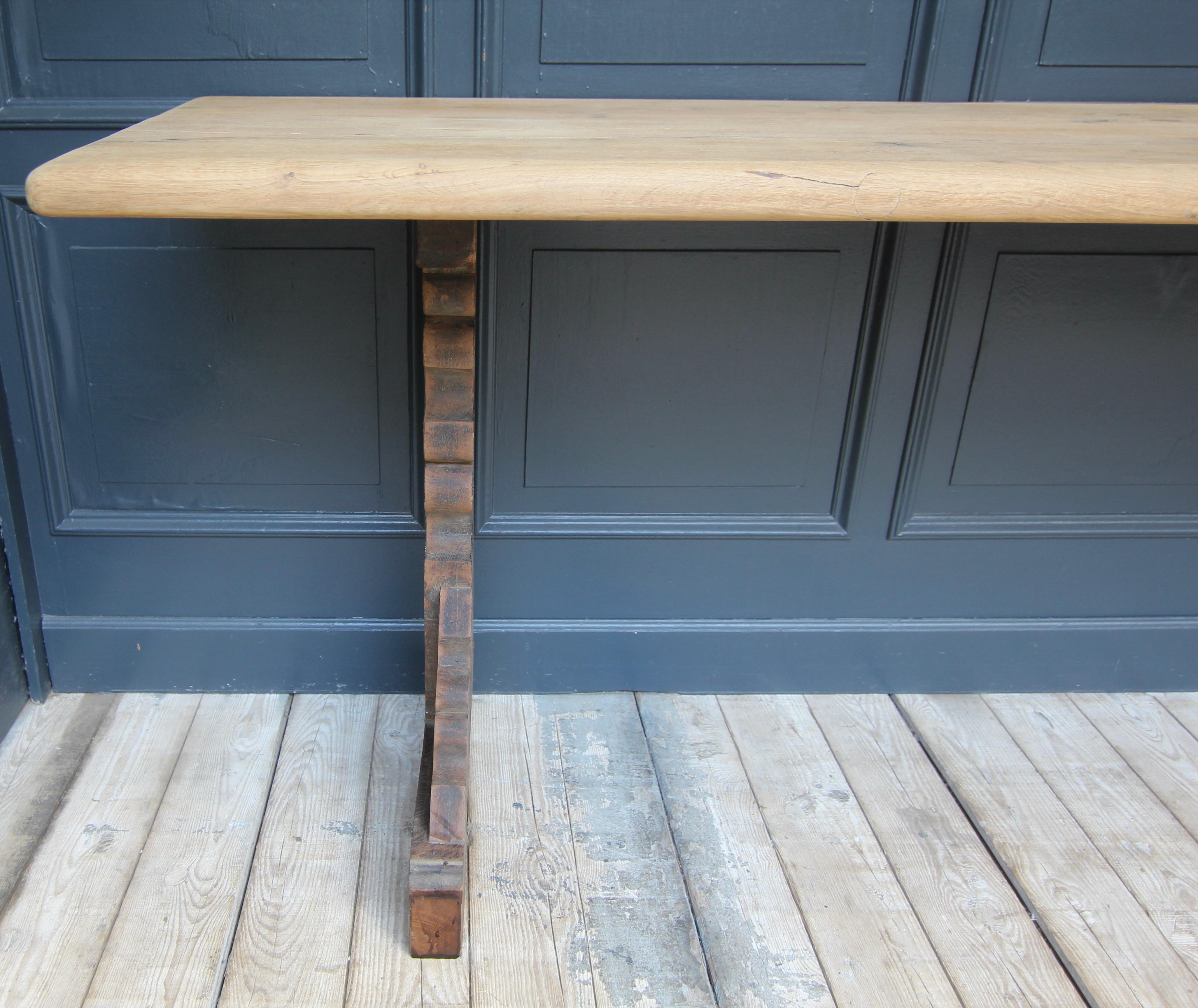 Reclaimed Oak Console Table 14
