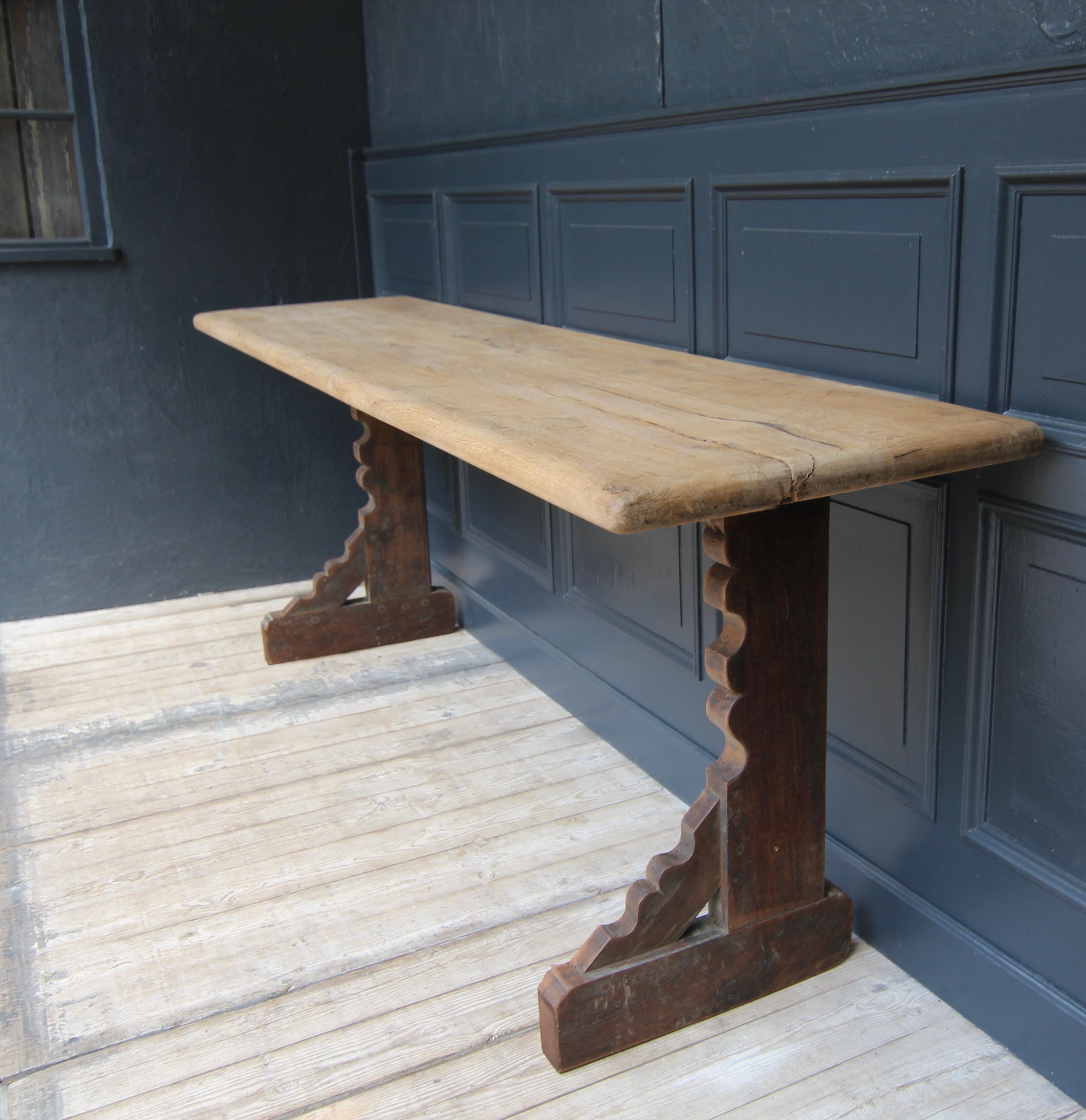 Reclaimed Oak Console Table 2