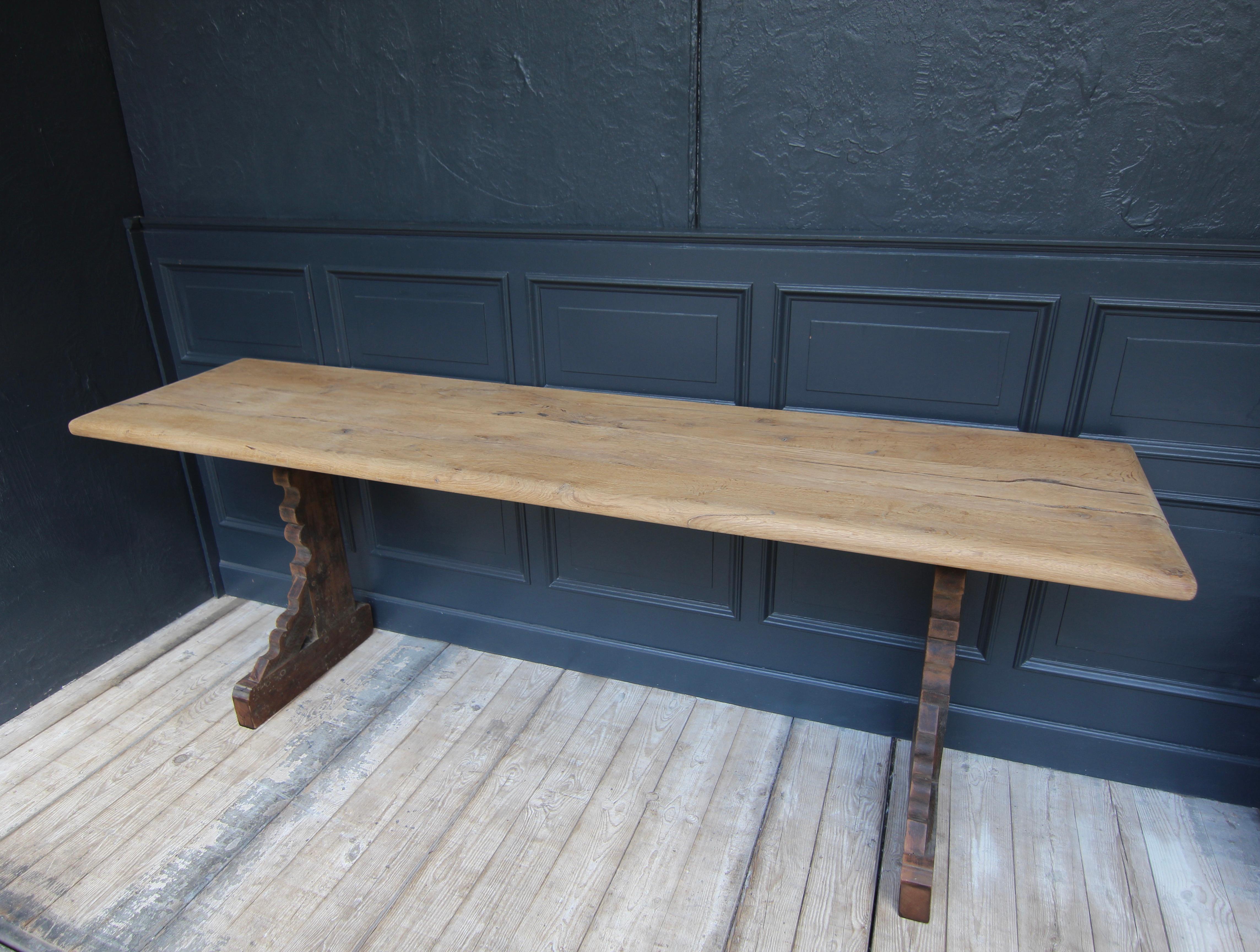 Reclaimed Oak Console Table 4