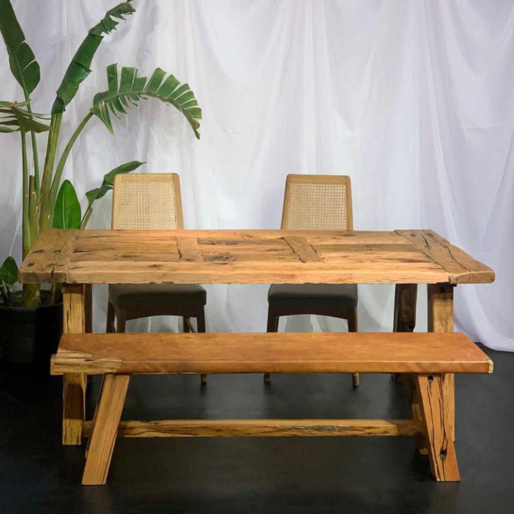 Reclaimed Oak Dining Table For Sale 3