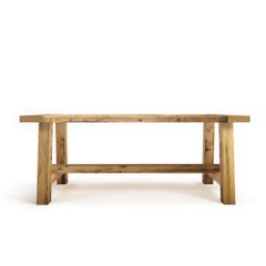 Mesa de comedor de roble recuperado