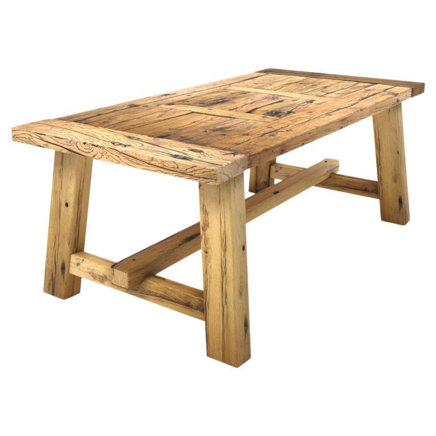 Reclaimed Oak Dining Table For Sale