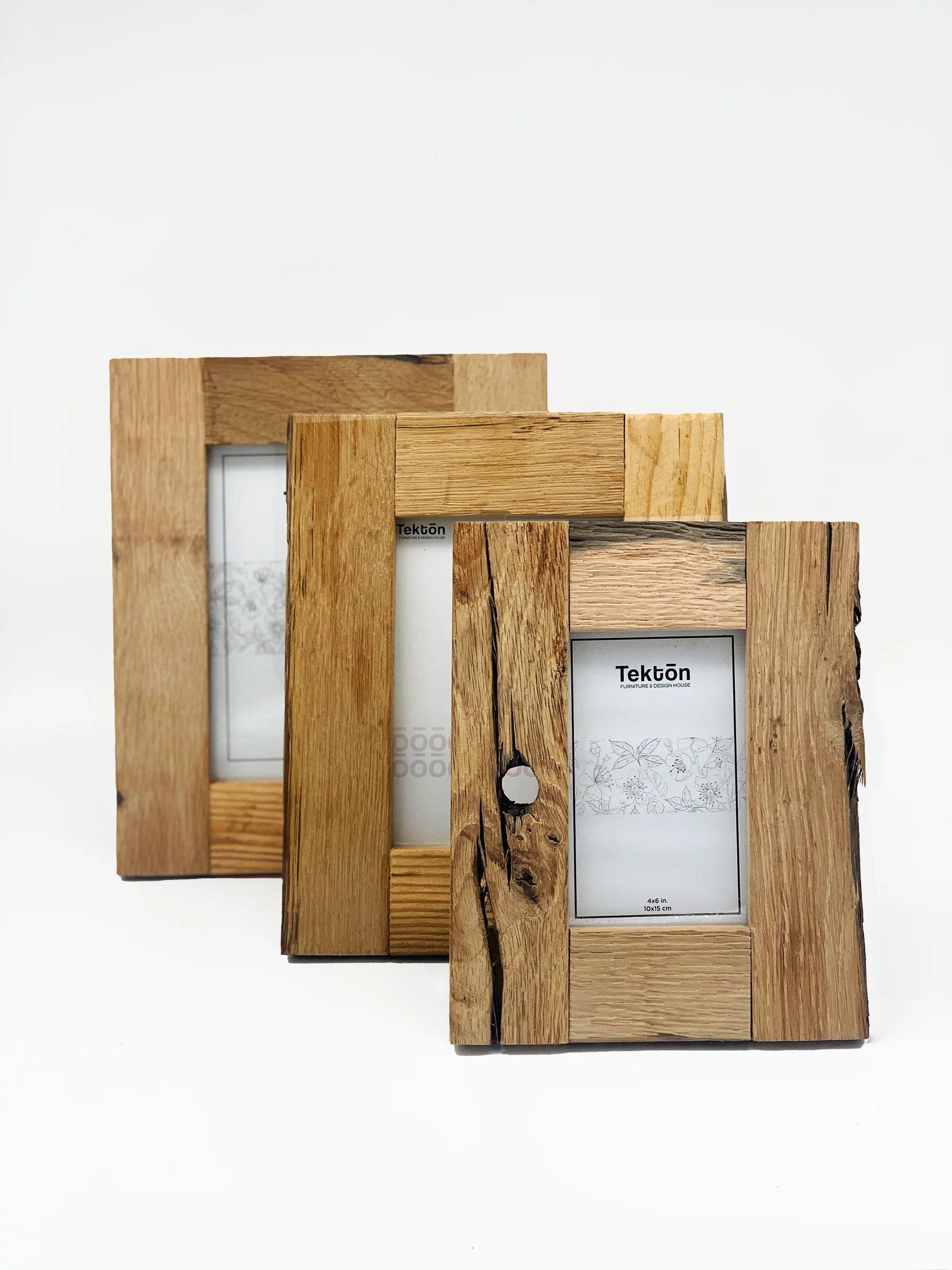 Hand-Crafted Reclaimed Oak Frame- X Large For Sale