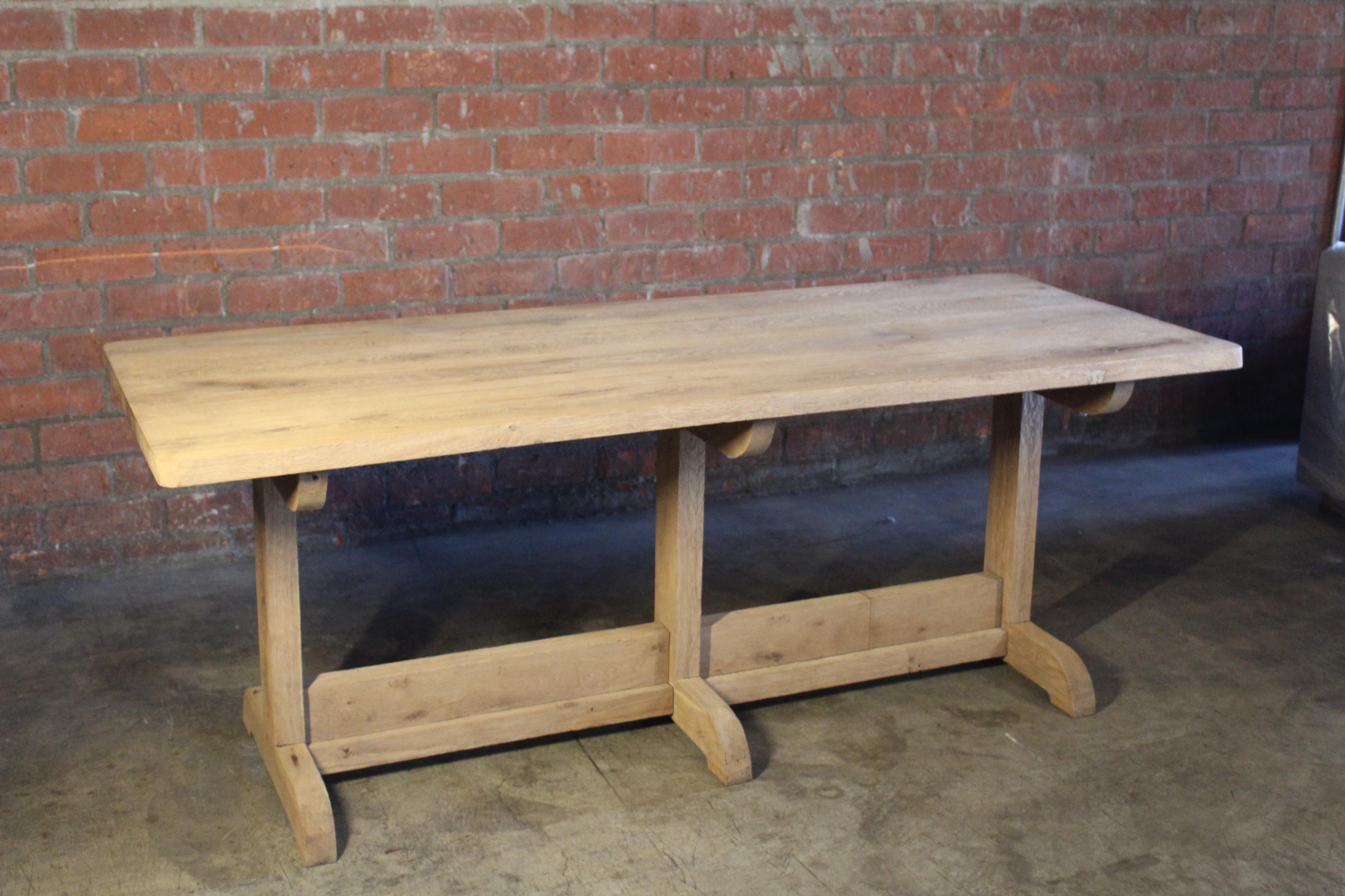 reclaimed oak console table