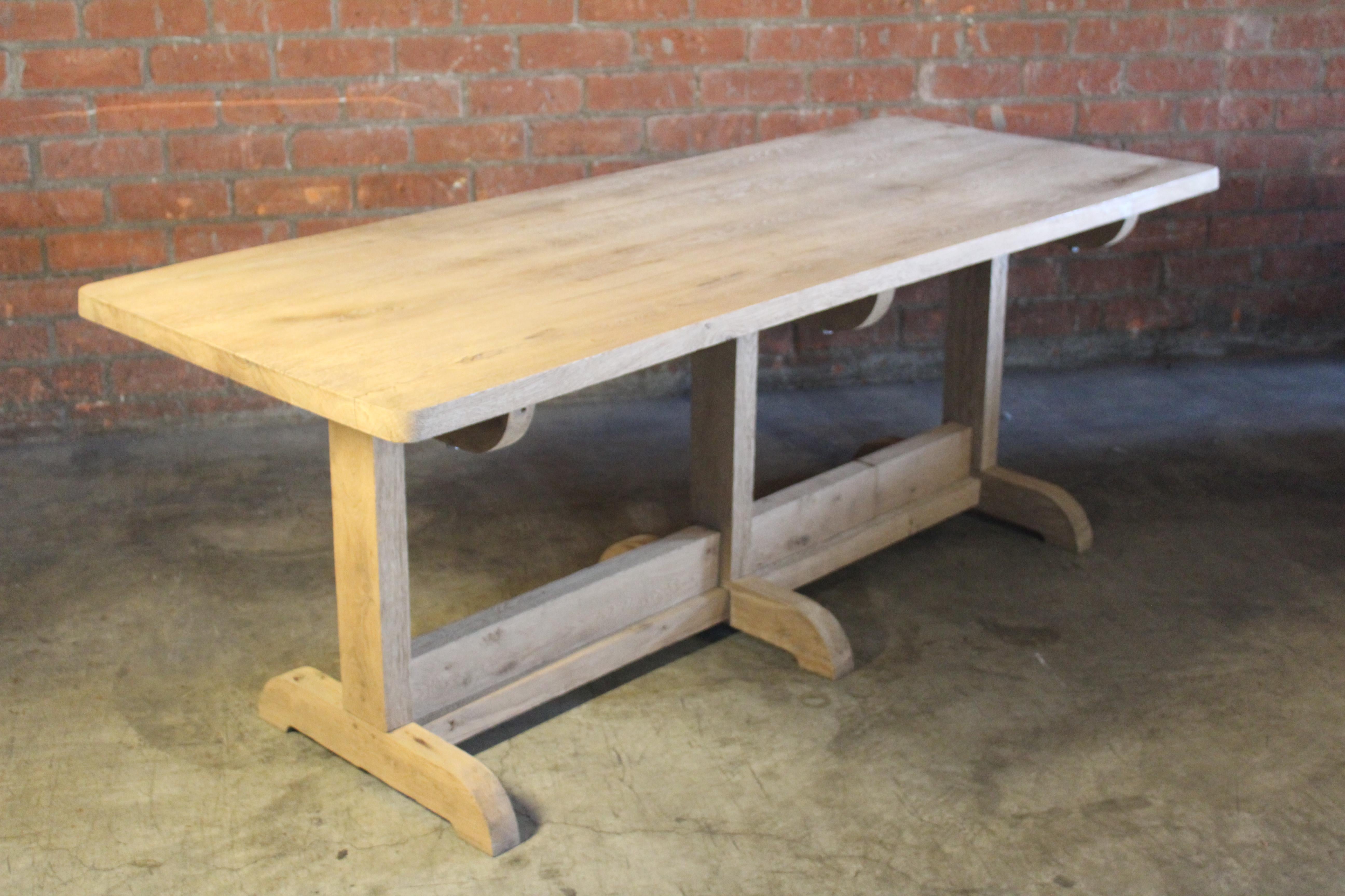 Reclaimed Oak French Console or Dining Table, 1960s 1
