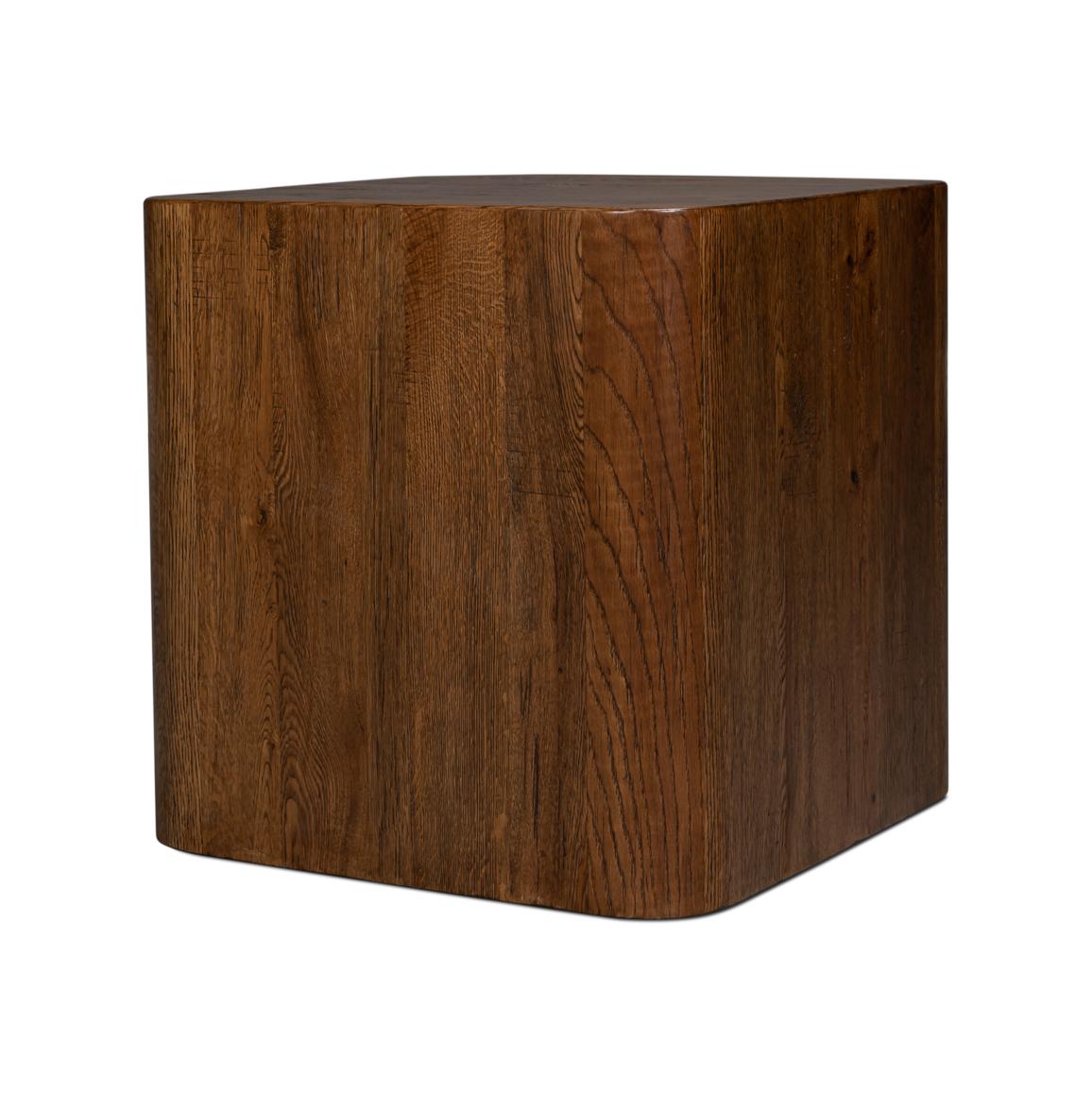 Mesa cúbica de madera de roble recuperada Madera en venta