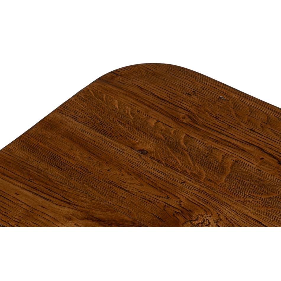 Mesa cúbica de madera de roble recuperada en venta 2