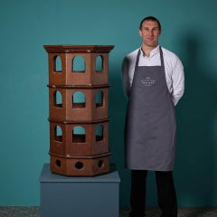 Reclaimed Octagonal Stoneware Planter by Errington Reay & Co