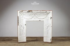 Reclaimed Ornate Cast Iron Fire Insert, 20th Century