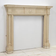 Reclaimed ornate Regency Style Wooden Surround with Capitals
