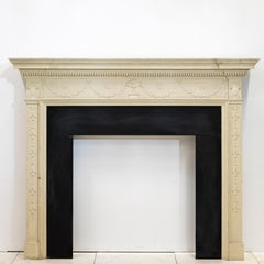 Reclaimed ornate Regency Style Wooden Surround with Slate Slip