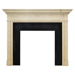 Reclaimed ornate Regency Style Wooden Surround with Slate Slip