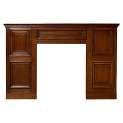 Antique Panelled Oak Fire Surround