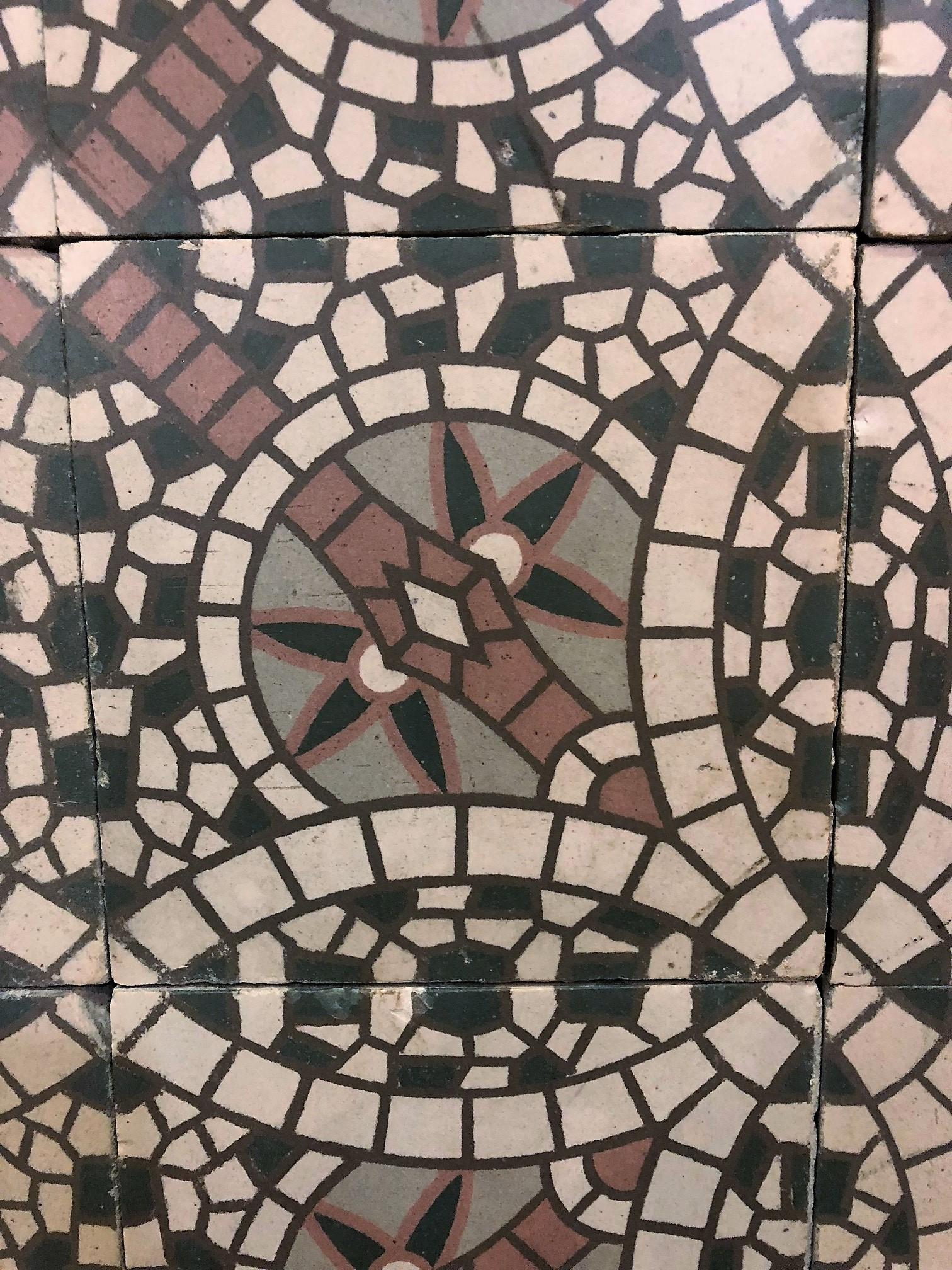 reclaimed mosaic tiles