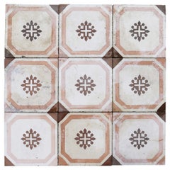 Reclaimed Patterned Encaustic Cement Floor Tiles