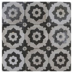 Used Reclaimed Patterned Encaustic Floor Tiles 1.25m2 (13.5 ft2)