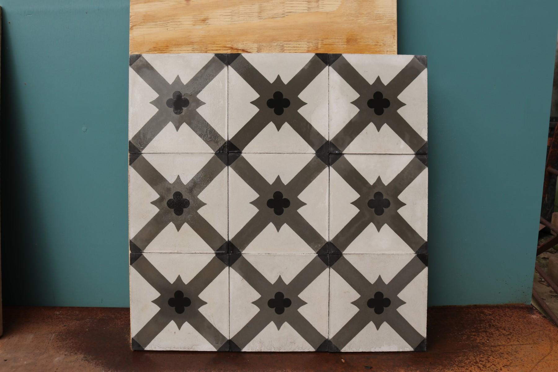 20th Century Reclaimed Patterned Encaustic Floor Tiles