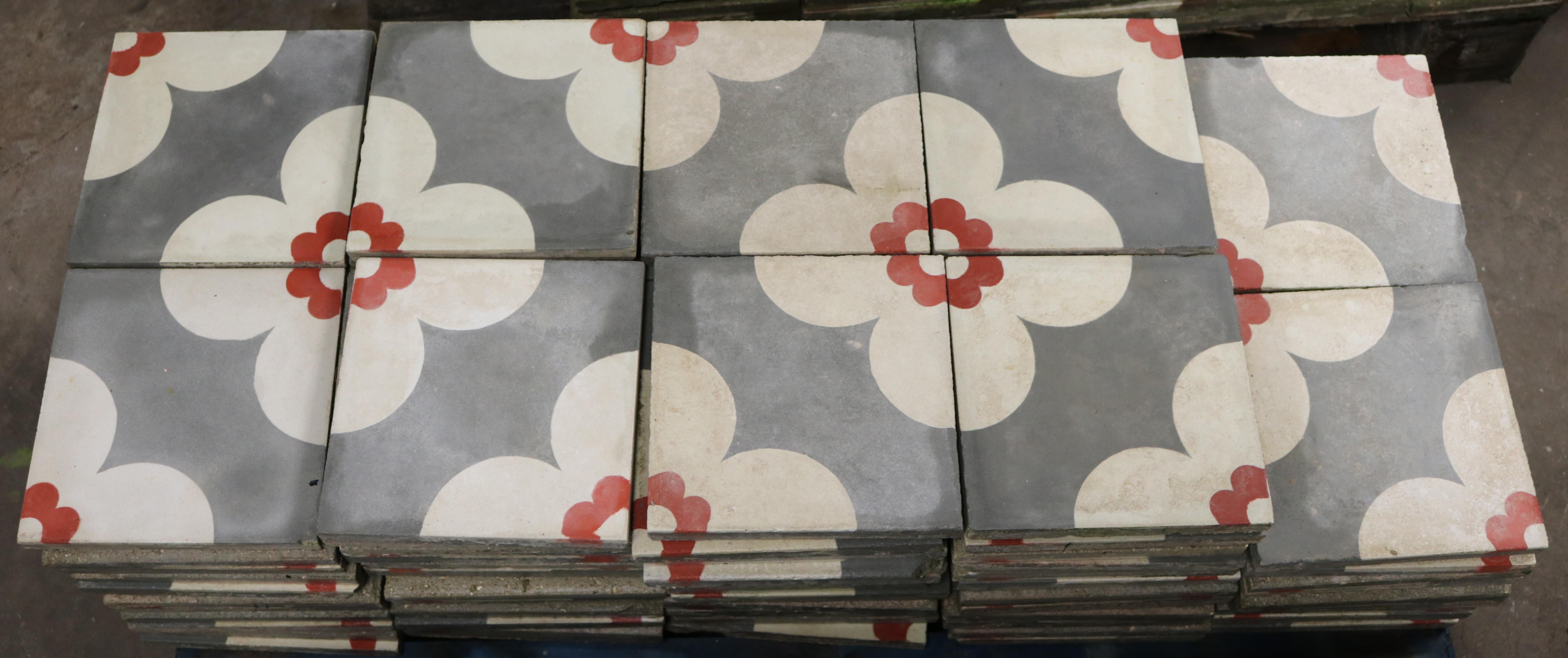 reclaimed encaustic tiles