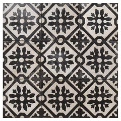 Vintage Reclaimed Patterned Encaustic Floor Tiles 6.64m2 (71 ft2)