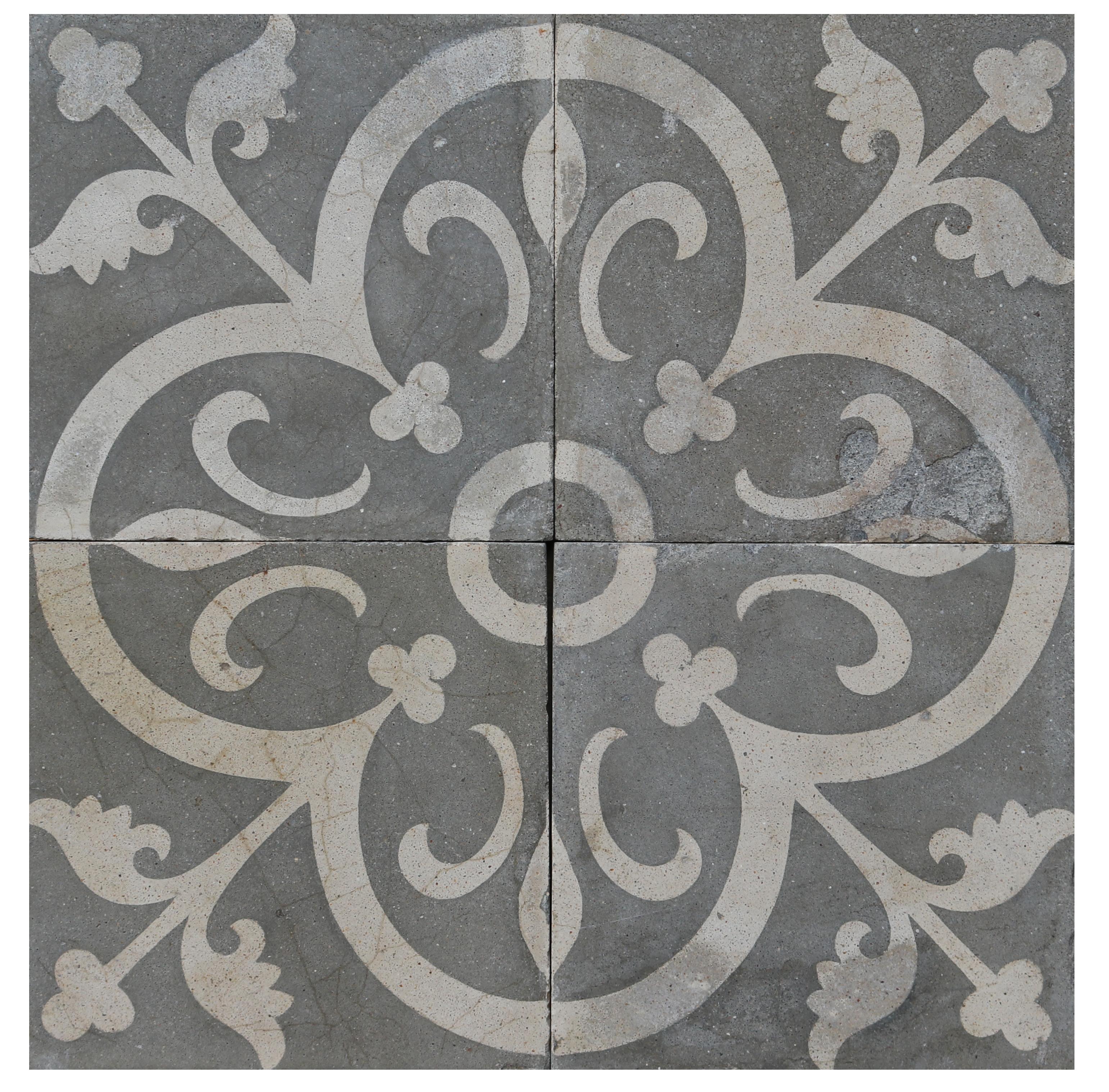Spanish Reclaimed Patterned Encaustic Floor Tiles
