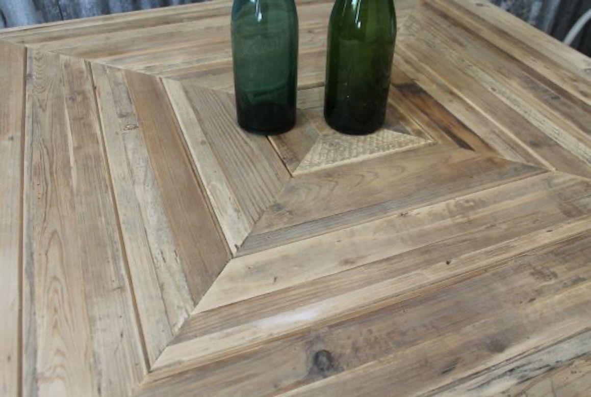 Reclaimed Pine Cafe Table, 20th Century For Sale 10